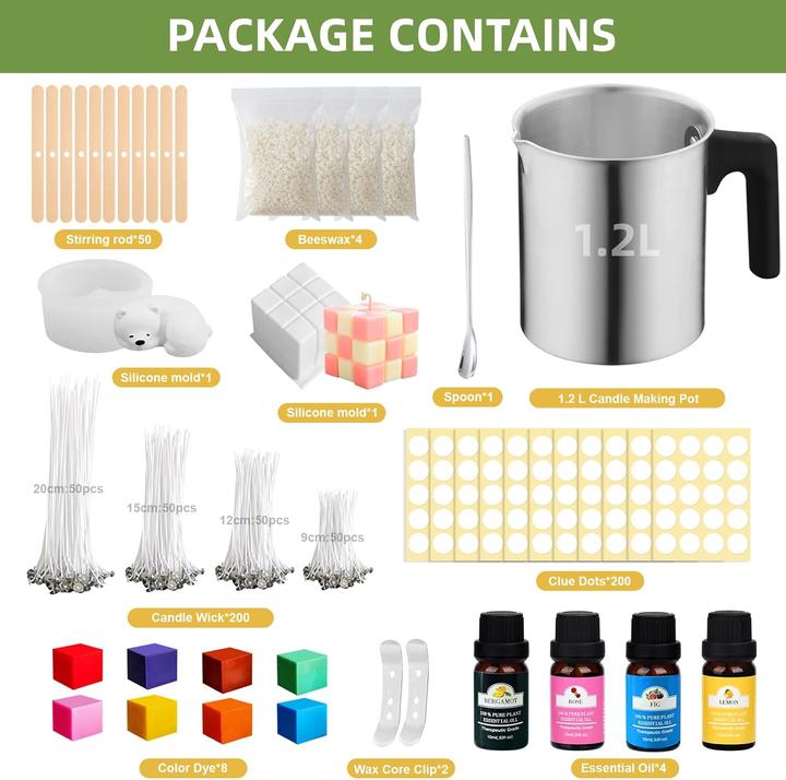 MUXSAM Set Di 4 Accessori Per Candele In Acciaio Inox: Spegnifiamma, Tagliastoppino, Gancio E Vassoio, Elegante Kit Per La Cura Delle Candele