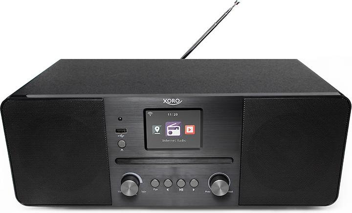 Xoro HMT 620 Radio Internet stéréo tout-en-un noire (DAB+ DAB, FM, Bluetooth, WiFi)