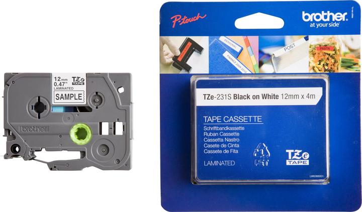 Immagine prodotto Brother TZe-231S (1.20 cm, Nero, Bianco)