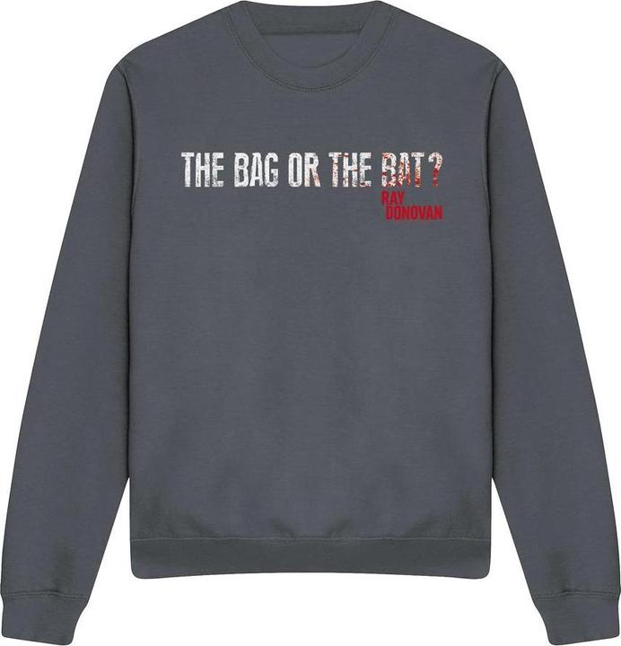 Actual product image Ray Donovan Unisex Adult Bag Or Bat Sweatshirt (L)