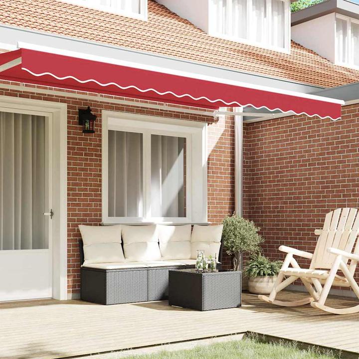 Produktbild vidaXL Roter Sonnenschutz (3.80 m)