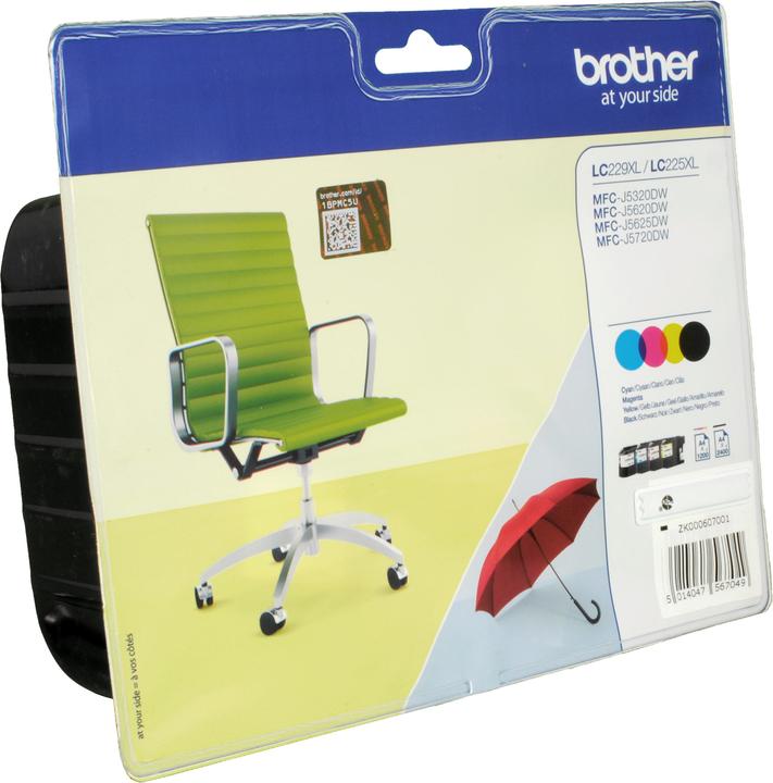 Actual product image Brother LC-229XLVALBP Multipack (M, C, Y, FC)