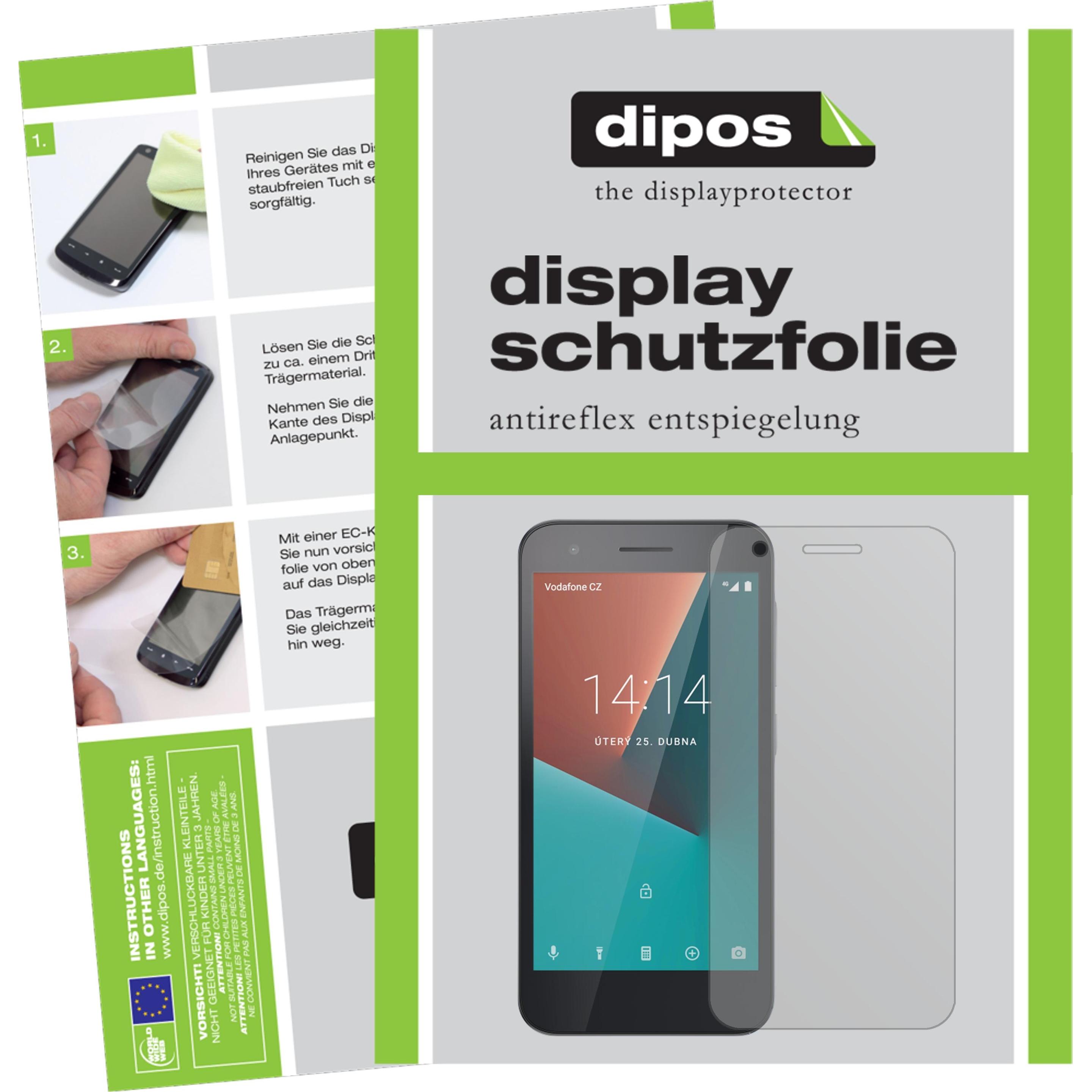 Dipos Displayschutzfolie Antireflex (6 Stück, Vodafone Smart E8), Smartphone Schutzfolie, Transparent