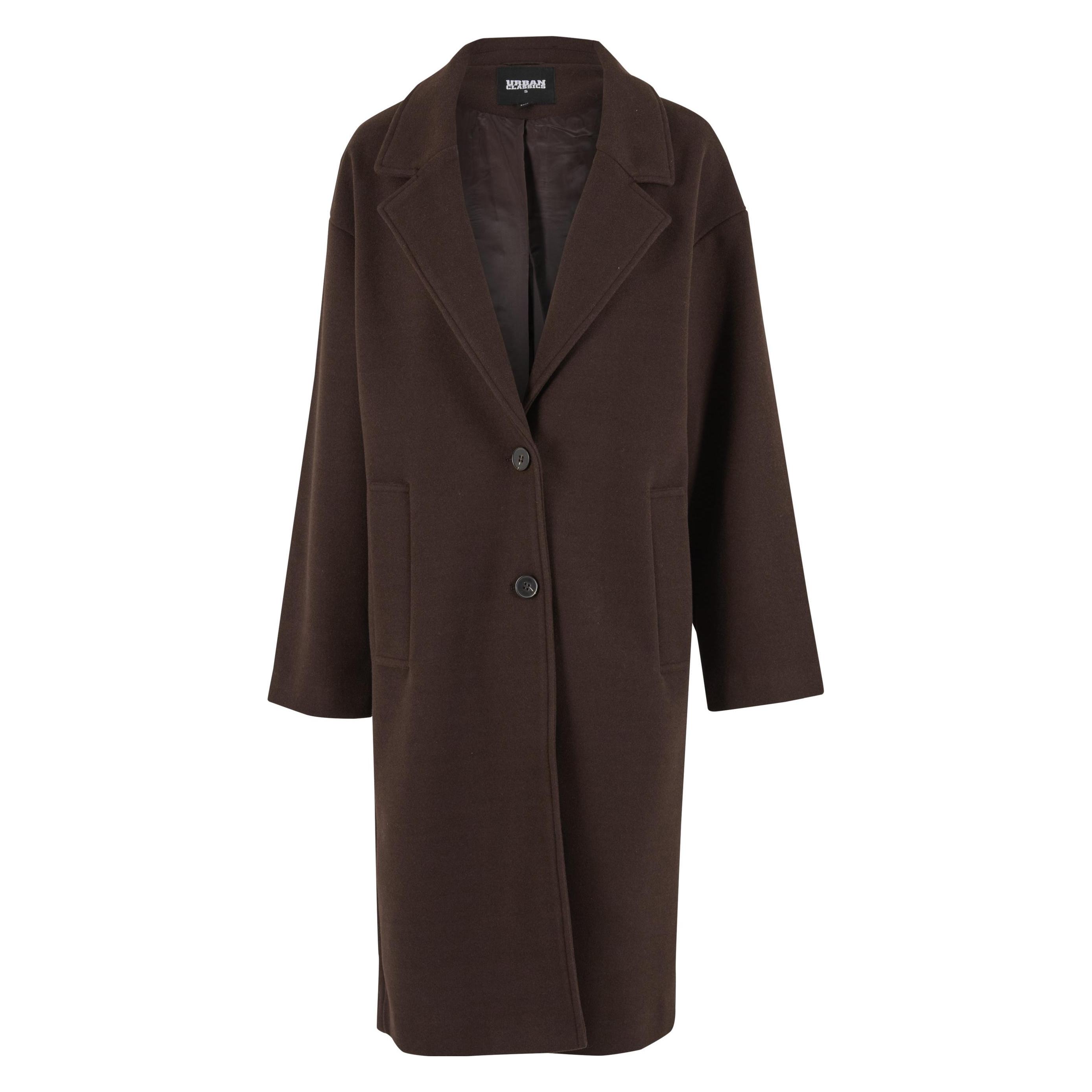 Urban Classics, Damen, Mäntel, Ladies Oversized Long Coat - 111287, Braun