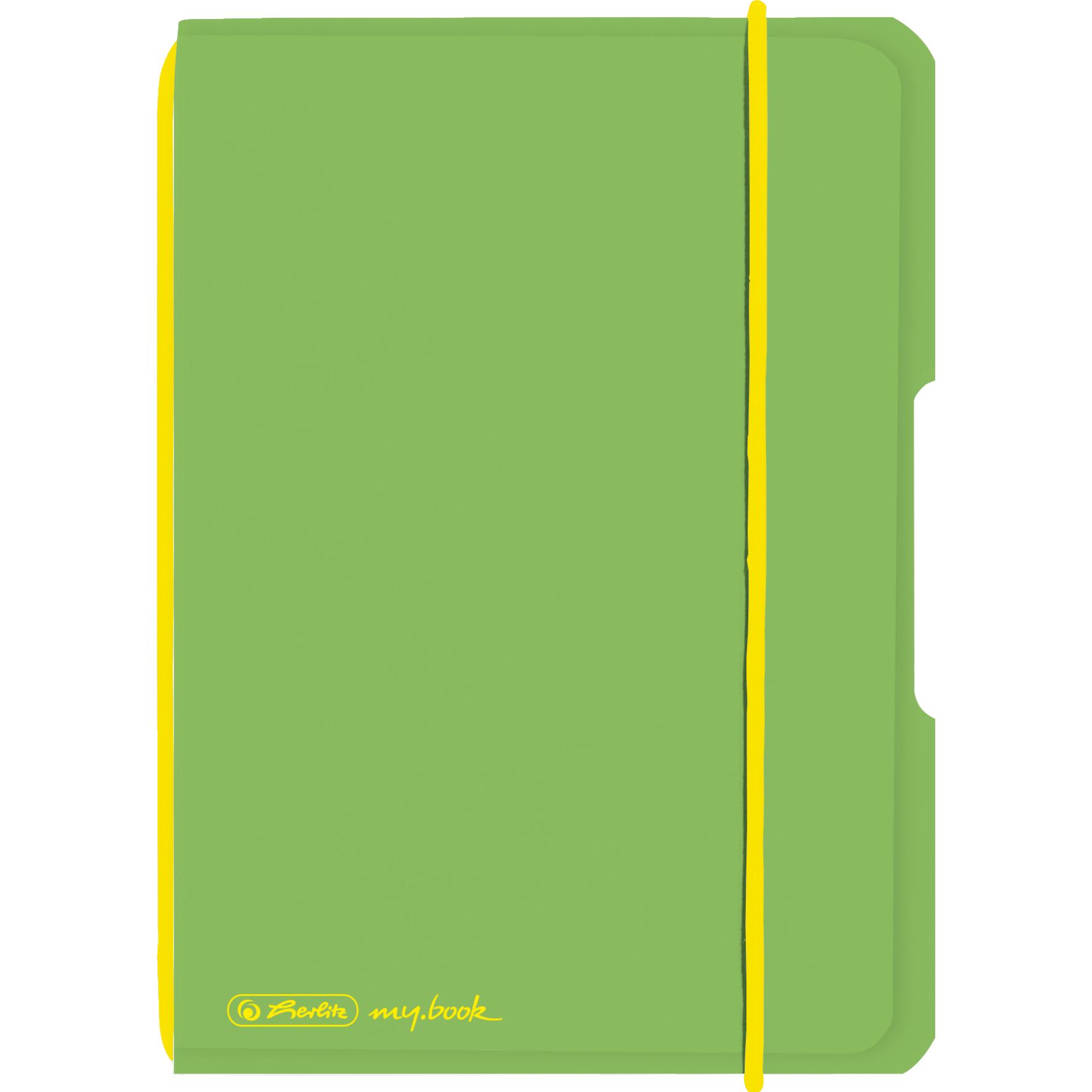 5x Herlitz, Heft + Block, my.book flex PP (A6, Kariert, Harter Einband)