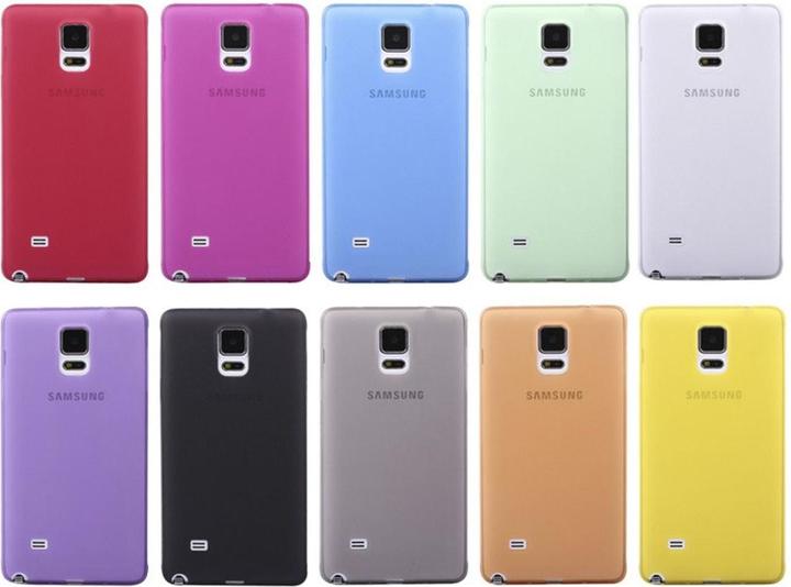 Produktbild König Design Schutzhülle Case Ultra Dünn 0,3mm für Handy Samsung Galaxy Note 4 SM N910 Orange (Samsung Galaxy Note 4)