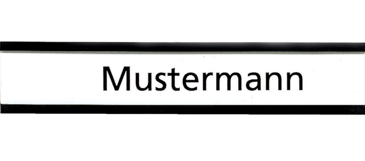 Actual product image Franken Name Plate magnetic (10 x)