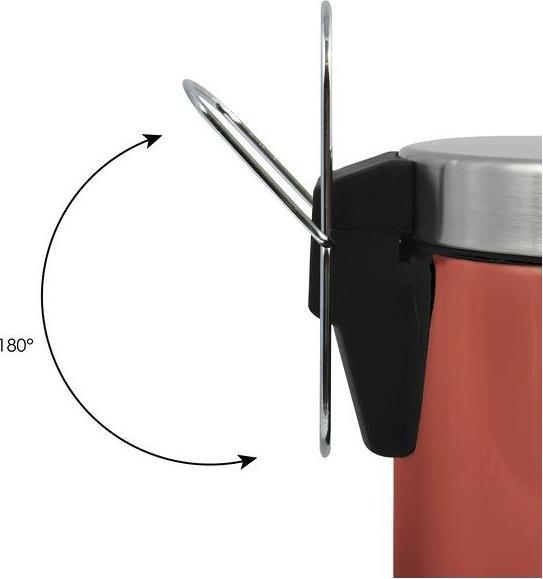 Produktbild MSV Kosmetikeimer Terrakotta Rot Treteimer 3 Liter mit herausnehmbarem Inneneimer (3 l)