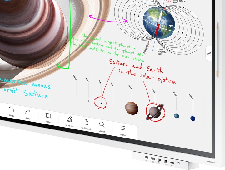 Actual product image Samsung Flip 4 Pro WM55B (3840 x 2160 Pixels, 55")