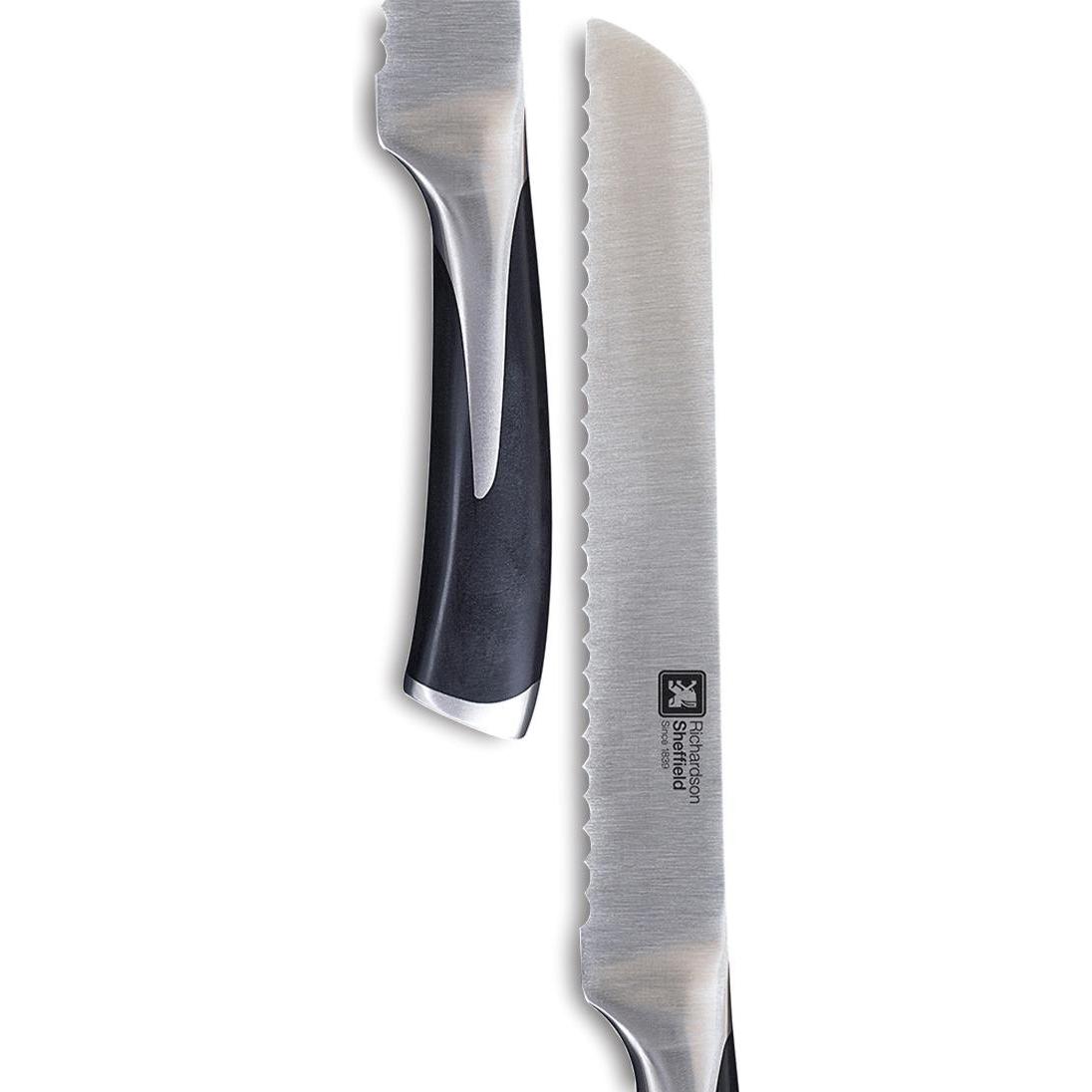 Richardson Sheffield KYU Brotmesser, schwarz, Küchenmesser, Schwarz