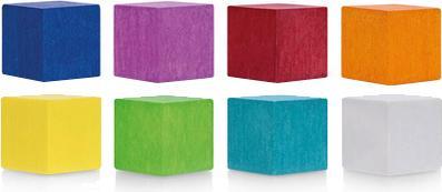 Image du produit Magnetoplan Aimant Cube (L x l x H) 20 x 20 x 20mm Bleu, Rose, Rouge, Orange, Jaune, Vert, Bleu-Vert (8x)