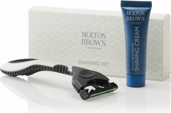 Produktbild Molton Brown Rasierset Luxury Collection Set mit Rasiermesser, 1 Klinge und Rasiercreme (Rasierwasser)