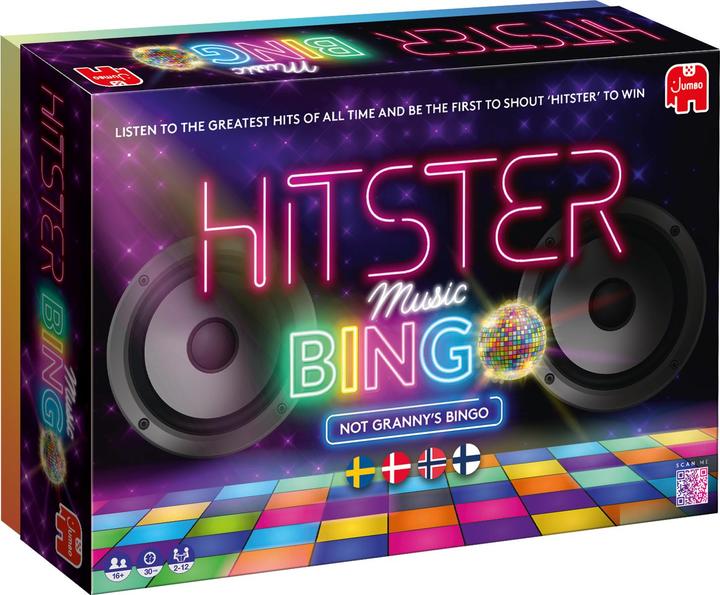 Productafbeelding Asmodée Hitster Bingo Nordic (Deens, Fins, Noors, Zweeds, 2 - 6 Spelers)
