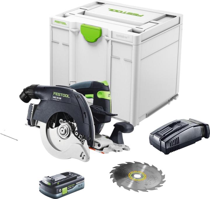 Actual product image Festool HKC 55 EB-Basic cordless hand-held circular saw 18 V 160 mm brushless + 1x rechargeable battery 4.0