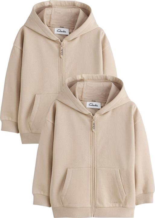 Actual product image Clarks Boys Plain Full Zip Hoodie (158)