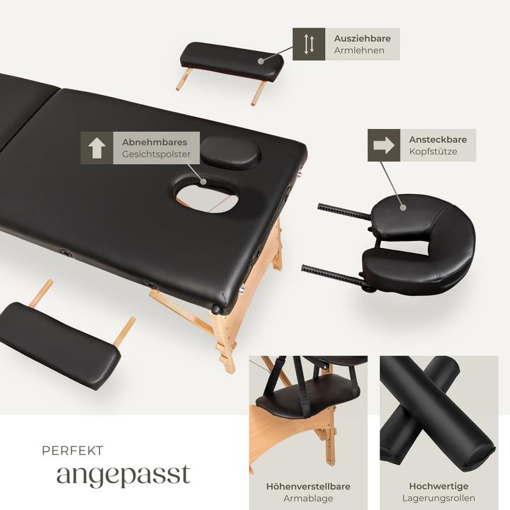 Image du produit tectake Ensemble de table de massage Freddi avec rouleaux de massage