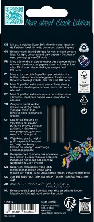 Actual product image Faber-Castell Black Edition (Multicoloured, 12 x)
