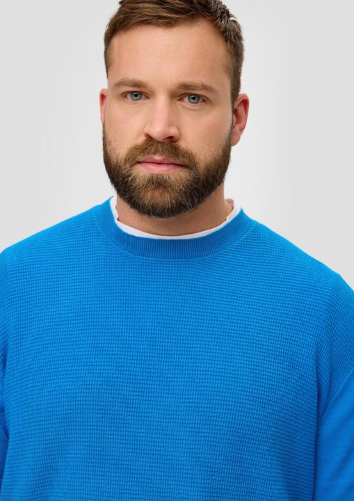 Immagine prodotto s.Oliver Strickpullover Strickpullover mit Waffelpiqué-Muster (4XL)
