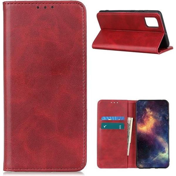 Thumbnail - MU Classic Classic V Leder Bookcover Series (OnePlus 8T), Smartphone Hülle, Rot