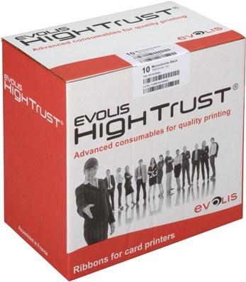 Actual product image Evolis color ribbon (13.80 cm, Black, Blue, Multicoloured, Violet, Yellow)