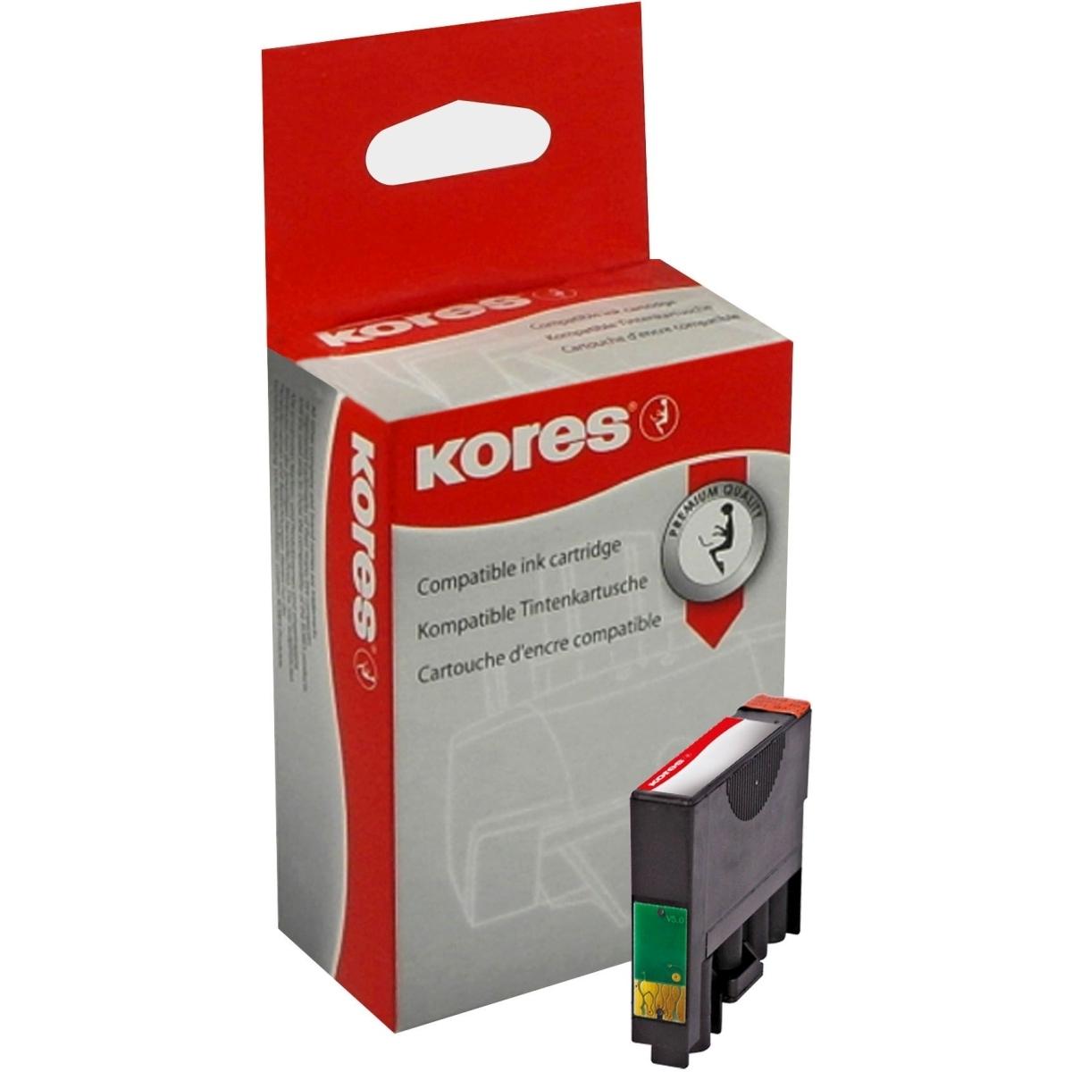Kores, Druckerpatrone, Tintenpatrone kompatibel mit Epson T1292 cyan