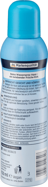 Image du produit dm Balea Spray à eau Aqua (Crème pour le corps, 150 ml)
