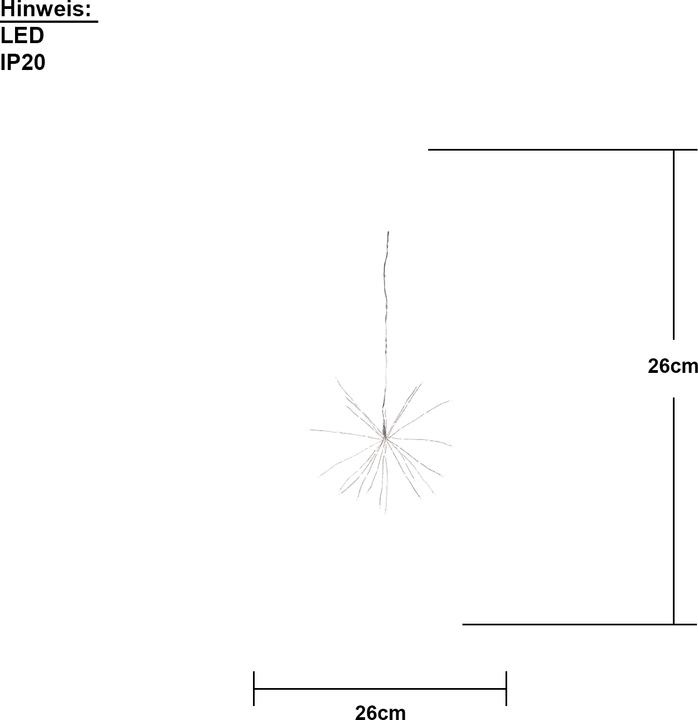 Valori nutrizionali e ingredienti Star Trading Appendere la decorazione del fuoco d'artificio