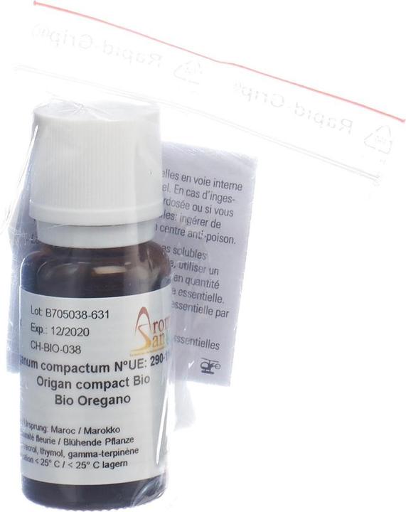 Actual product image AromaSan Oregano Organic Essential Oil (15ml)