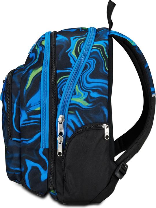 Actual product image Seven Adavanced Detach School Backpack Black Blue (35 l)