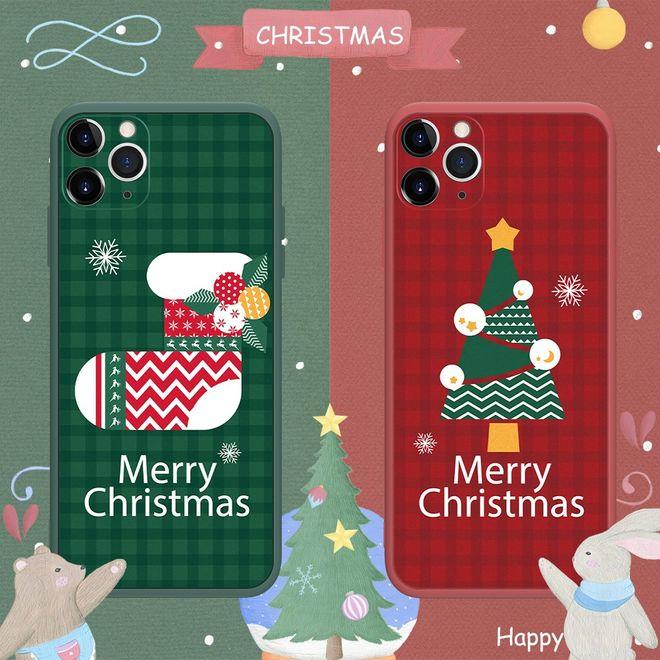 Thumbnail - MU Style Weihnachten Silikon Hülle (Apple iPhone 12 mini), Smartphone Hülle, Mehrfarbig