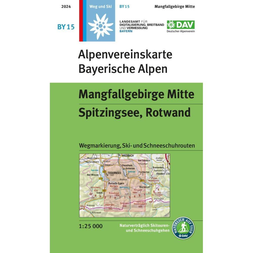 Mangfallgebirge Mitte, Spitzingsee, Rotwand, Landkarte