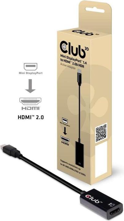 Produktbild Club 3D Mini DisplayPort 1.4 auf (HDMI, 1.12 cm)