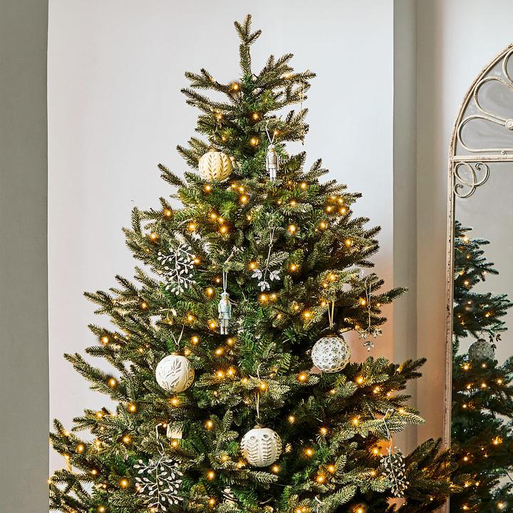 Immagine prodotto Loberon Set di 4 decorazioni natalizie Consac bianco/argento (4 -parte)