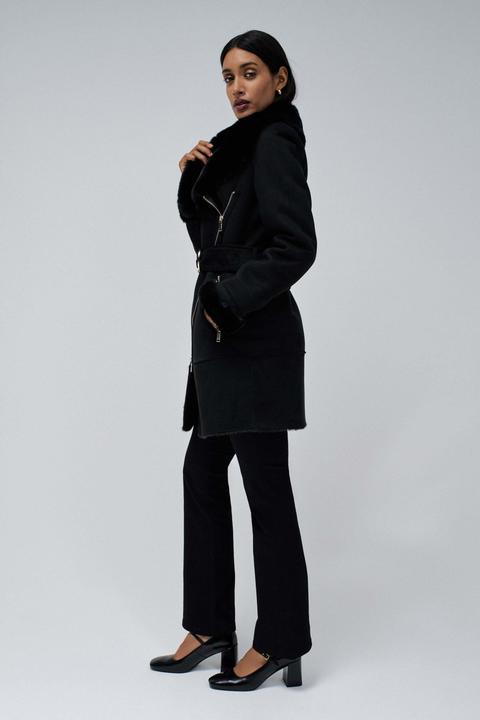 Immagine prodotto Salsa Jeans Wintermantel Long Shearling Coat