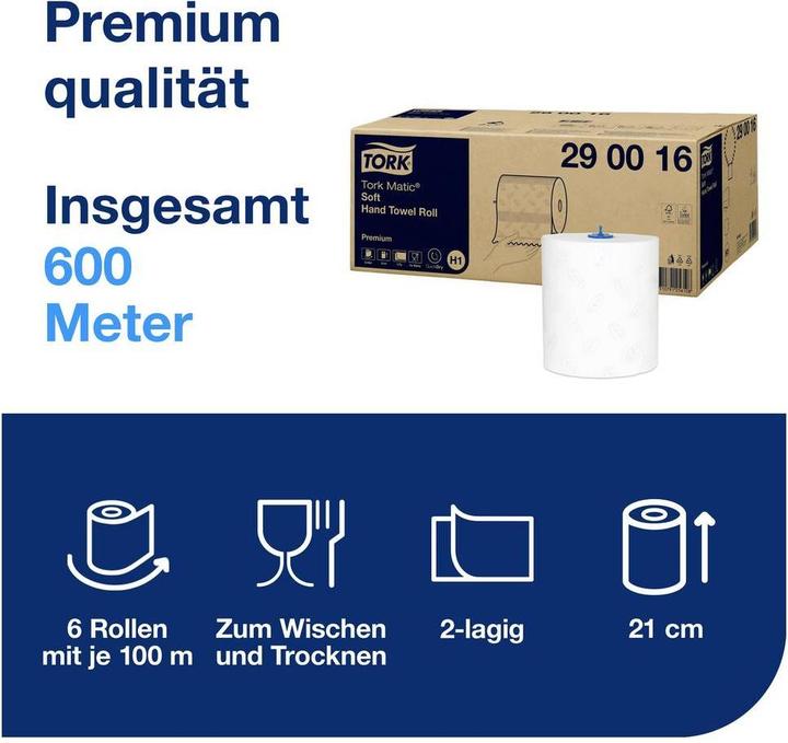 Actual product image Tork Matic paper towels (6x)