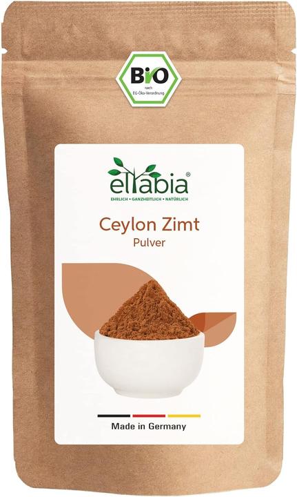 Produktbild Eltabia Bio Ceylon Zimt Pulver | Ceylonzimt fein gemahlen mit wenig Cumarin (Pulver, 100 g)