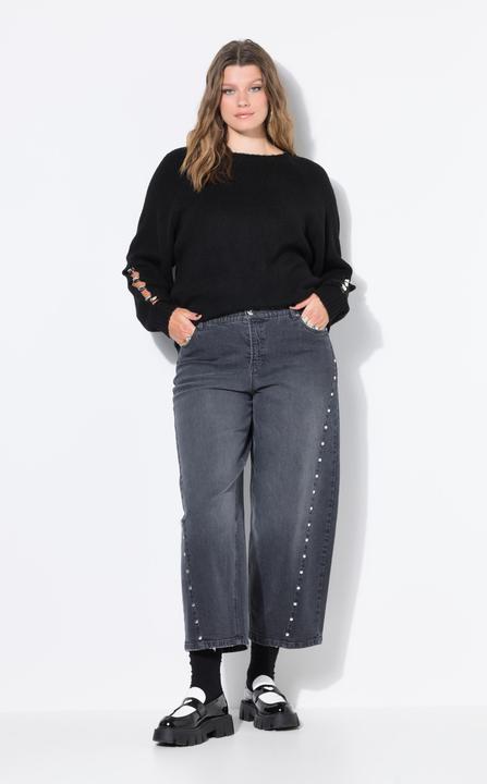 Image du produit Studio Untold Jean barrel, coupe Wide Ballon Legs, taille haute et coutures fantaisie (50)