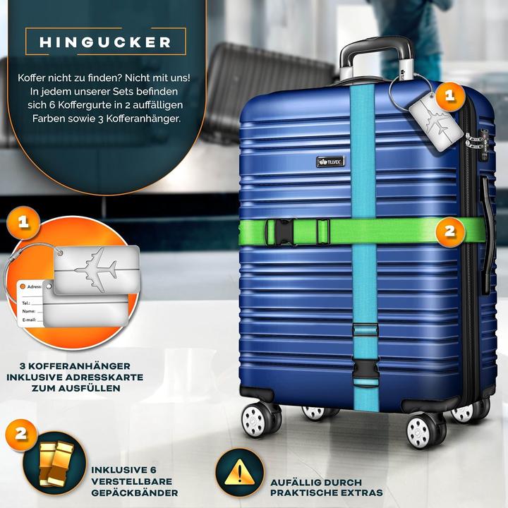 Actual product image Tillvex 3-piece hard case set