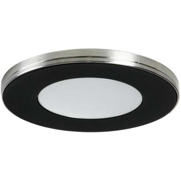 Brumberg, Wandleuchte + Deckenleuchte, MM-Ein/Anbaustrahler XFlat 12164083 2,6W 180lm 12V DC DA56mm D75mm, schwarz (185 ...