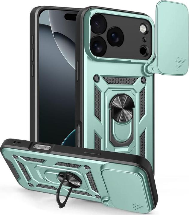 Produktbild Techsuit - CamShield Series - iPhone 17 Pro Max - Green (Apple iPhone 17 Pro Max)