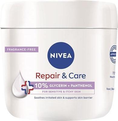 Immagine prodotto NIVEA Crema corpo idratante per pelli sensibili Repair & Care 400 ml (Crema corpo, 400 ml)