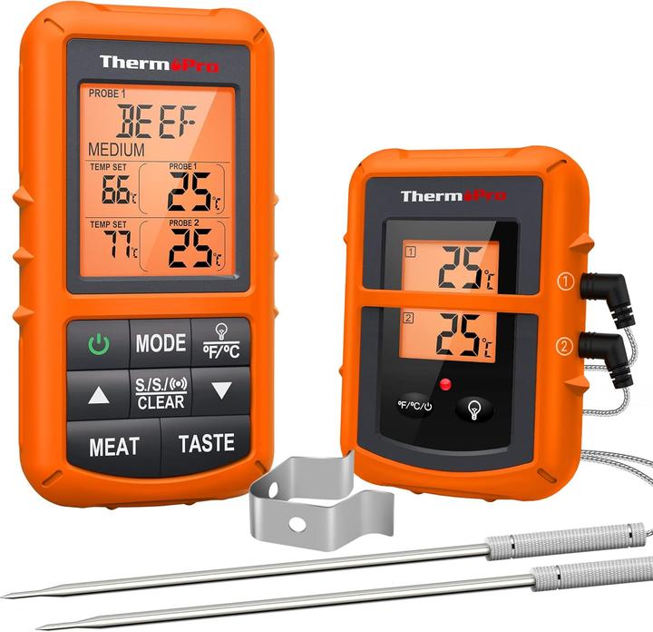 ThermoPro Bratenthermometer TP20 mit 2 Fühlern