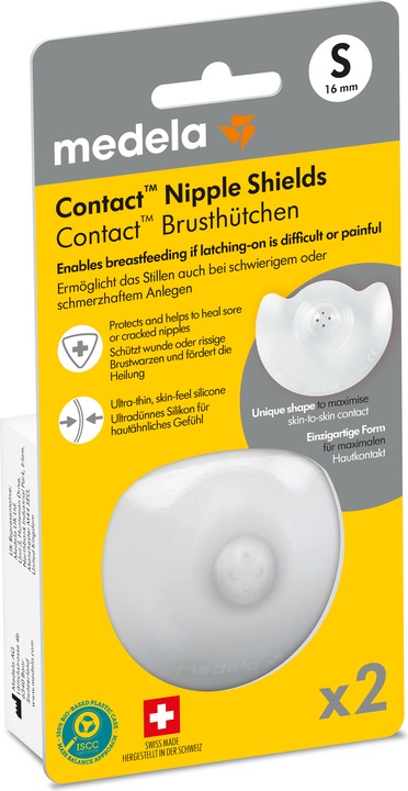 Actual product image Medela Contact Breast Cups S ( Ø 16mm), 2 pieces with storage box (S)