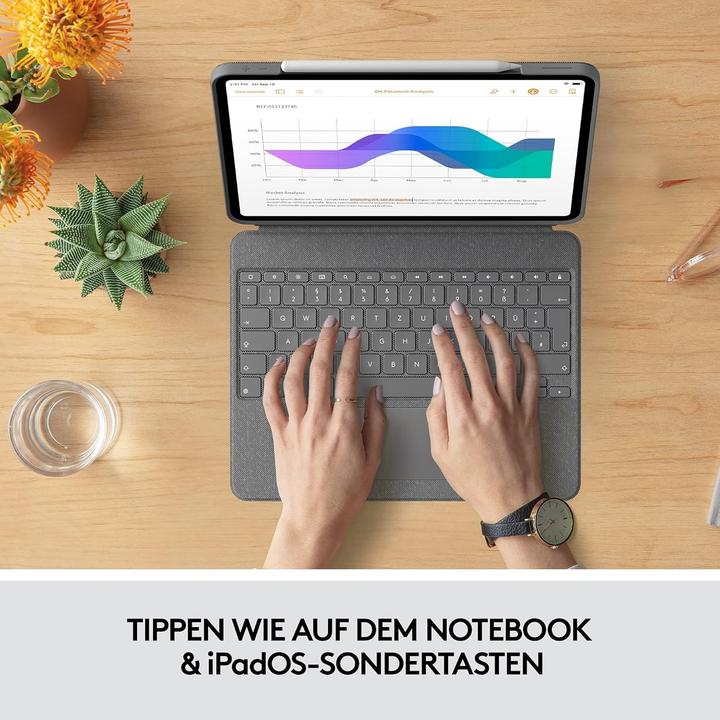 Actual product image Logitech Combo Touch (Germany, Apple iPad Pro 12.9 2018, Apple iPad Pro 12.9 2020, Apple iPad Pro 12.9 2021, Apple iPad Pro 12.9 2022)