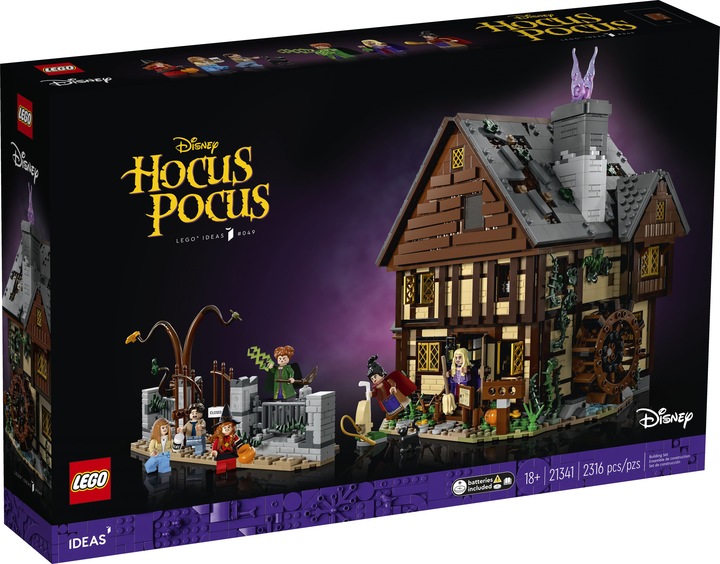 Productafbeelding LEGO Disney Hocus Pocus: De Sanderson Sisters' Cottage 21341 (21341, LEGO Ideeën, LEGO Zeldzame Sets)