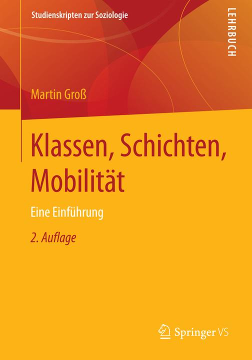 Produktbild Klassen, Schichten, Mobilität (Deutsch, Martin Gross, 2015)