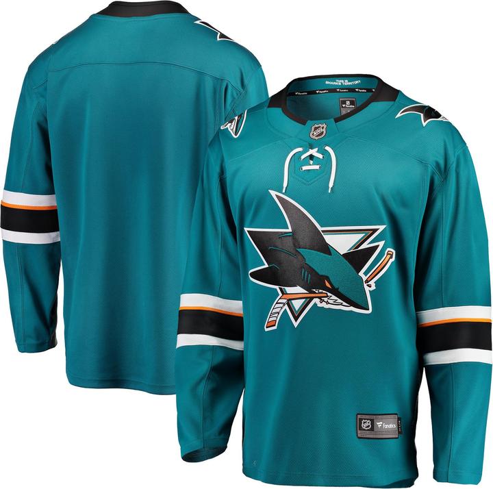 Actual product image Fanatics San Jose Sharks Home Breakaway NHL Jersey (M)