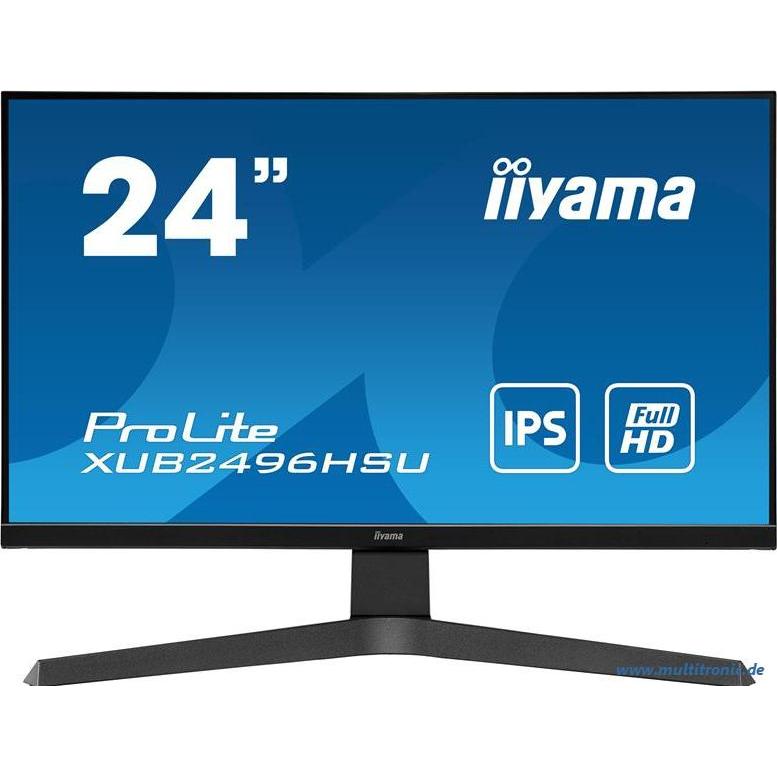 iiyama ProLite XUB2496HSU-B1 (1920 x 1080 Pixel, 23.80"), Monitor, Schwarz