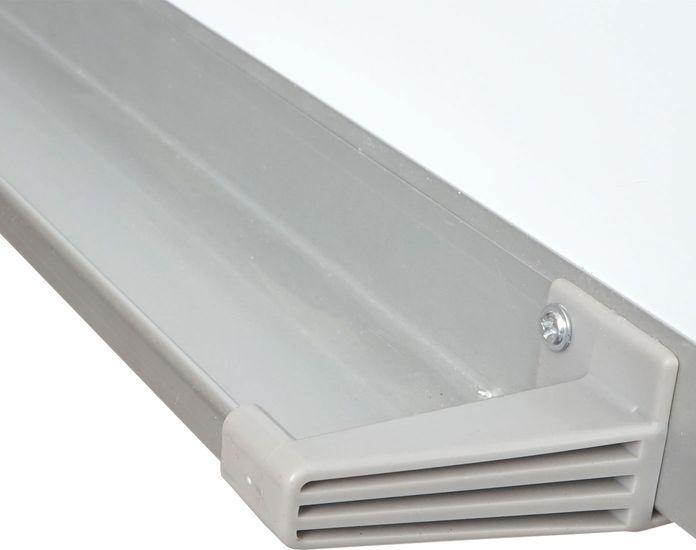 Image du produit Mendler Tableau blanc HWC-C85b, avec tableau coulissant Tableau magnétique Tableau d'affichage, mobile sur (120 x 84 cm)