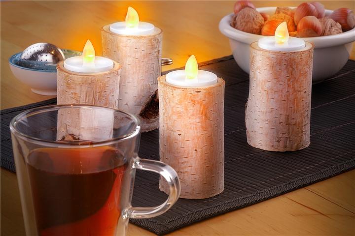 Image du produit Goobay 4er-Set LED-Teelichter mit Timer (4 x)